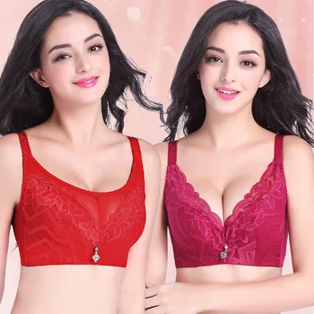 

Large Size Bra Push up Adjustment Wide Flanking Breast Hugging Soft-Cup Comfortable Sexy Push-up Breathable Bra