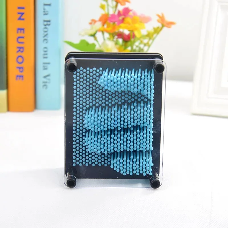 small Pin Art 3D Скульптура Игла DIY резьба Форма Настольная игрушка украшение Hogar дом декоративные украшения для дома - Цвет: small