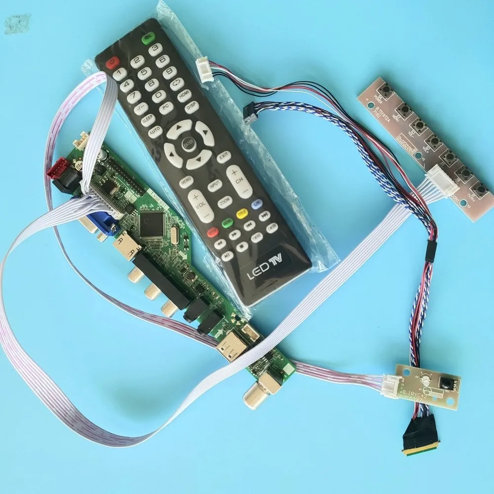 Комплект для N134B6 1366x768 HDMI TV VGA AV дисплей USB ЖК-экран пульт дистанционного