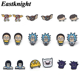 

V143 1 Pair Hedgehog Cute Animal Ear Stud Earring for women Cartoon Studs Fashion Jewelry Prevent allergy Kids Gifts