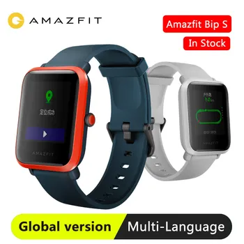 

In stock 2020 New Global Version Amazfit Bip S Smartwatch Heart Tracking Bluetooth Smart Watch 5ATM Waterproof