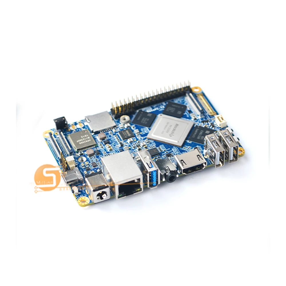 NanoPC T4 Rockchip RK3399 Soc 4 Гб RAM 16 ГБ eMMC двухдиапазонный wifi Полный стандарт M.2 PCIe NVME