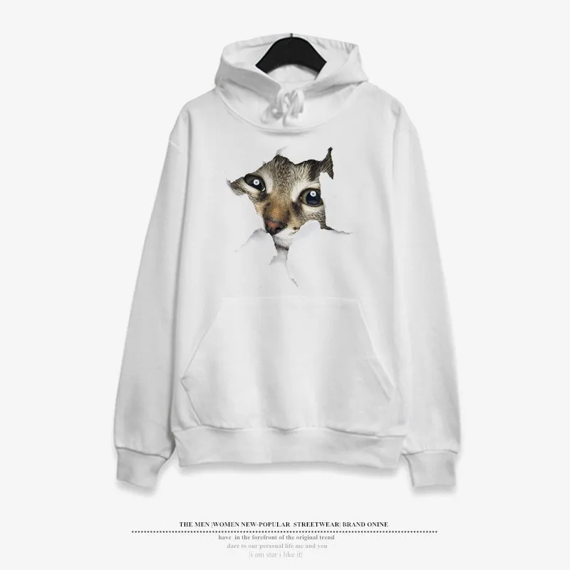 La MaxPa, корейский стиль, милый кот, женская теплая одежда, Instagram, модная, Круглый ворот, длинный рукав, Ретро стиль, толстовки, осень