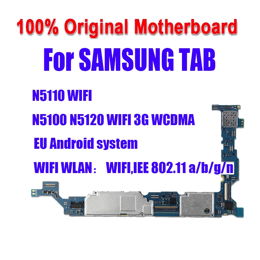 Разблокированная материнская плата для Samsung Galaxy Note 8 0 N5100 N5110 N5120 с чипами
