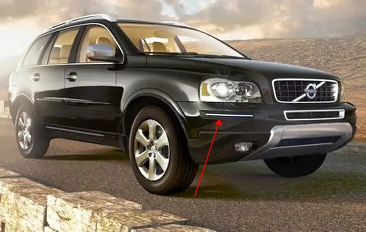 Передний бампер решетка abs хром для 2007- Volvo XC90 бампер отделка полосы