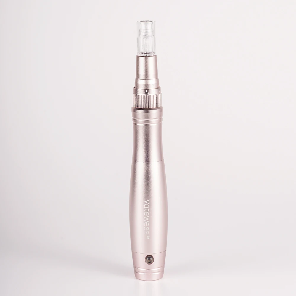 Pink gold Микро игла 3 скорости Проводная ДЕРМАЛЬНАЯ ручка для AMTS микро игла терапия Омоложение кожи; мезотерапия - Цвет: Pink gold