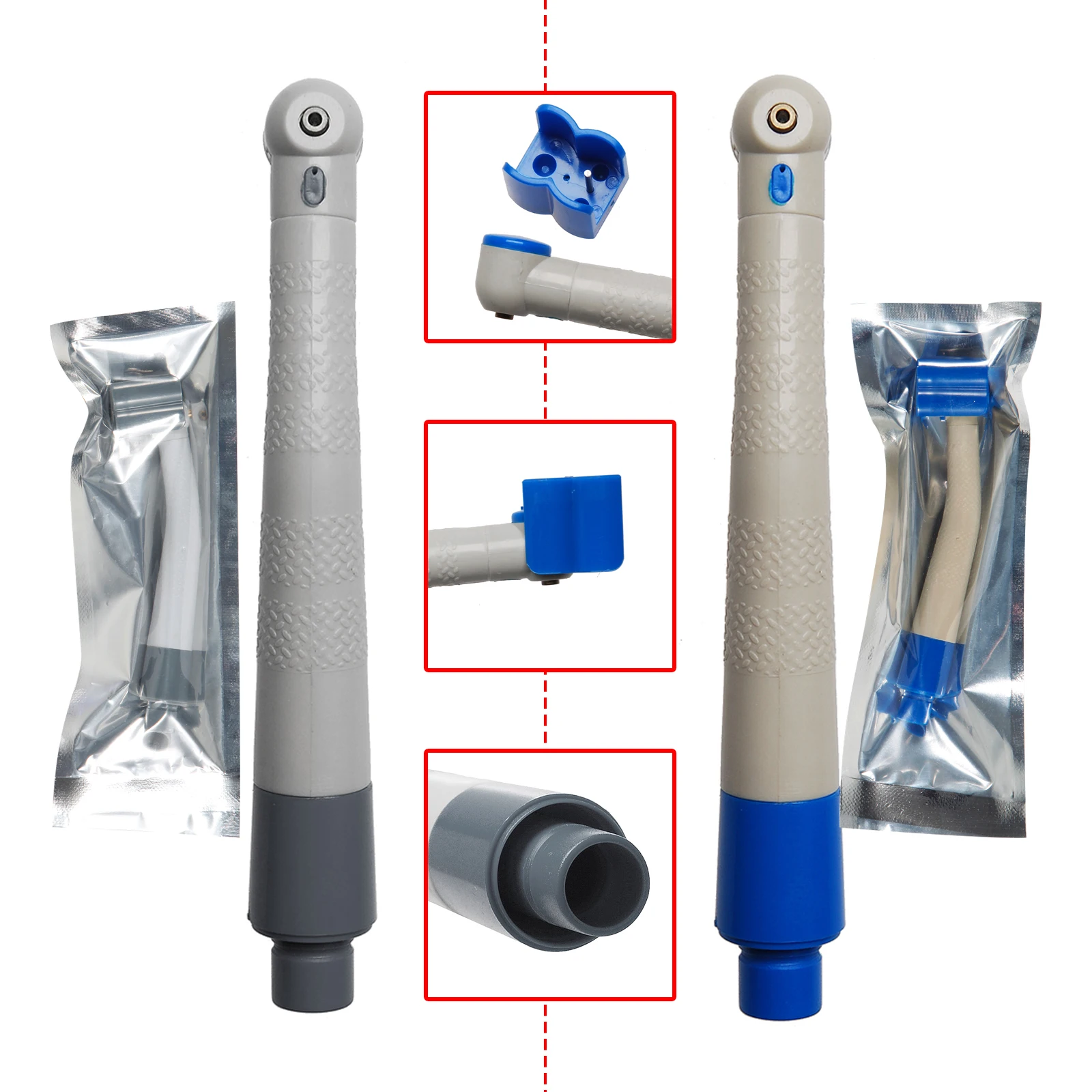 

Dental Disposable High Speed Handpiece Personal Use Blue/Grey & 2/4Hole Quick Coupler