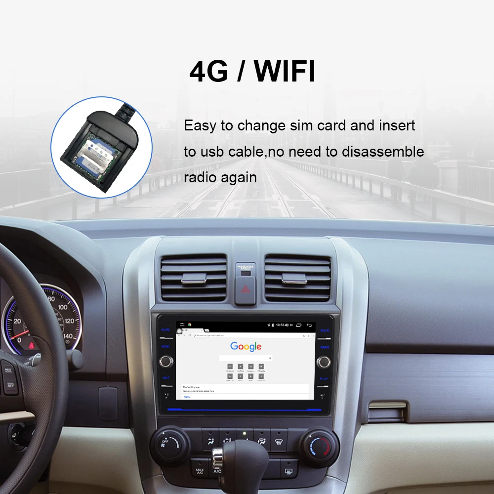 EBILAEN Автомобильный мультимедийный стерео dvd-плеер для Honda CRV CR-V 2007-2011 2Din Android 8,1 авто радио gps навигация магнитофон