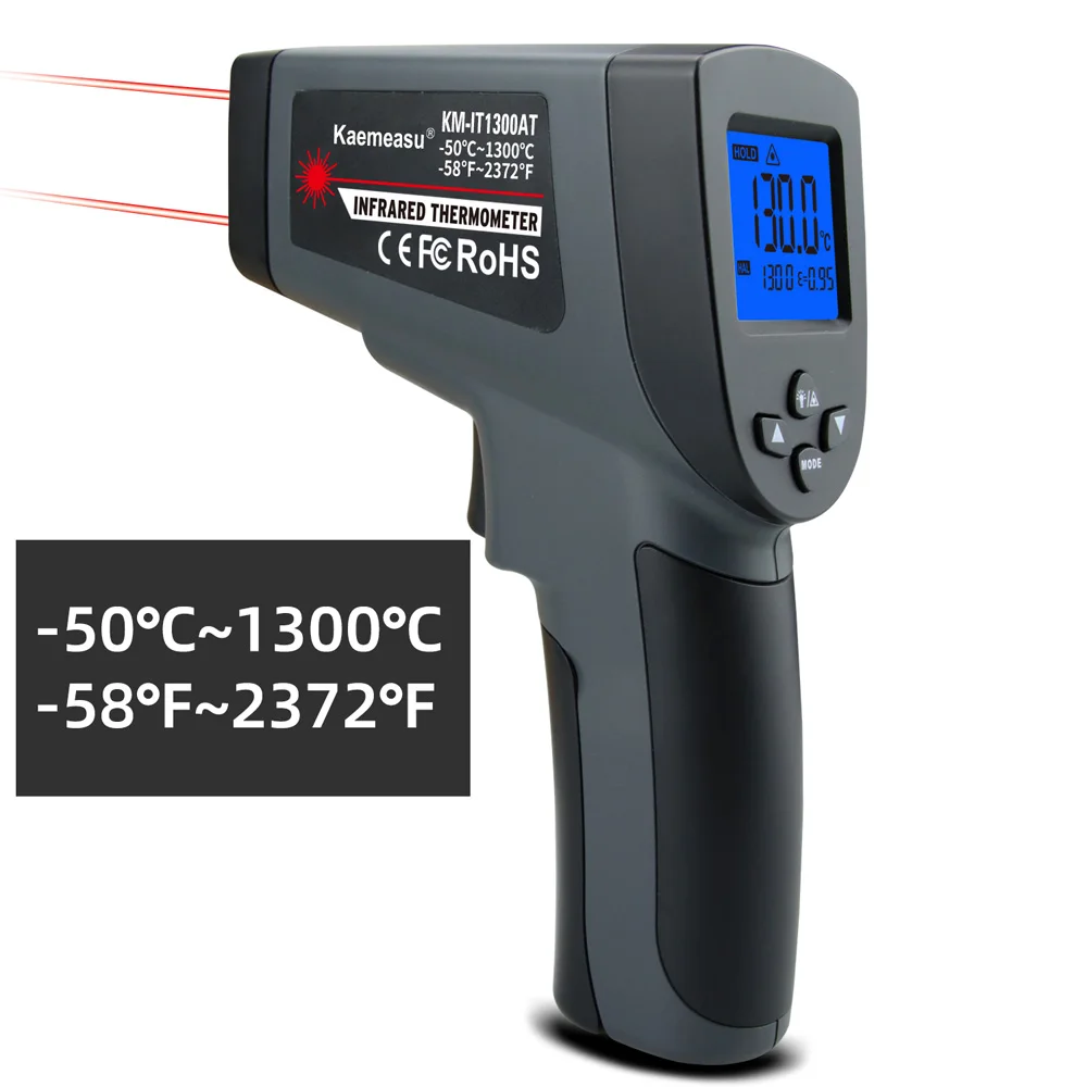 50~1600 Degree Digital Infrared Thermometer Laser Industrial Thermometer  With Color Lcd Temperature Thermometers Meter - Temu Austria