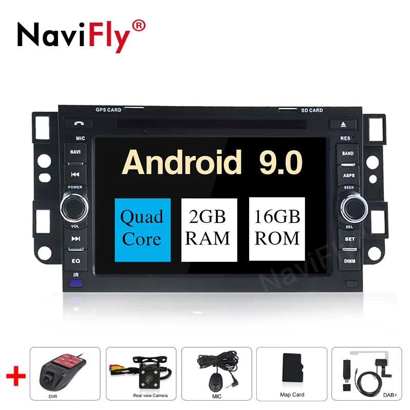 2din 4+64G Android 9.0 Car radio dvd palyer GPS Navigation For Chevrolet Captiva Aveo Epica Spark Optra Tosca Kalos Matiz Lova - Цвет: 2 16G Camera DVR DAB