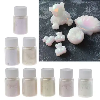 

8 Colors Polarized Diamond Pearl Pigment Powder Aurora Mica Resin Pigments Kit M2EA