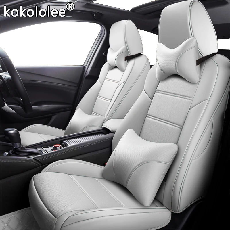 Кожаные чехлы на сиденья kokolee для Opel Astra Antara Vectra Zafira Chery Tiggo 3 5 7 QQ A3 A2 A1 ARRIZO M7|Чехлы