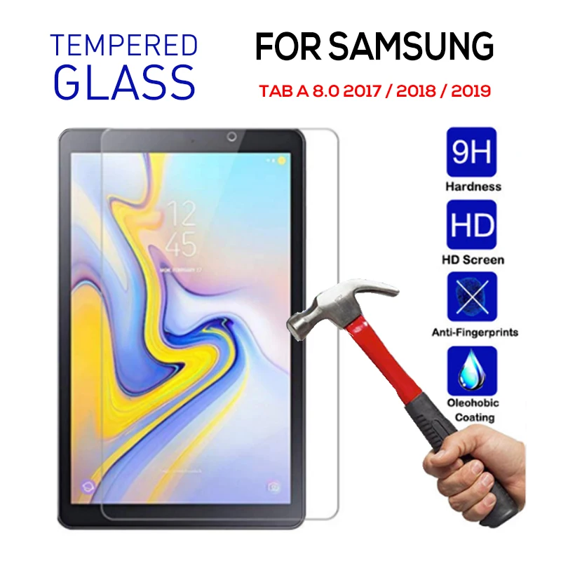

Закаленное стекло для Samsung TAB A 8,0 2019 T290 T295 P200, защитная пленка для экрана Samsung Tab A 8,0 2017 2018, чехол