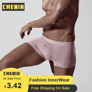 

CMENIN 2020 Boxers Men Modal Cotton LOGO Low waist Boxer Men Underware Boxers Trunks Sexy Mens Underwear Boxershorts Sexi AD308