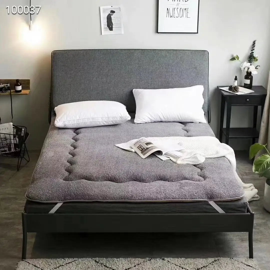 

Factory Wholesale Thick Cashmere Single Person Double-Style Dormitory Mattress Fleece Four Seasons Coaster Bed Mattress
