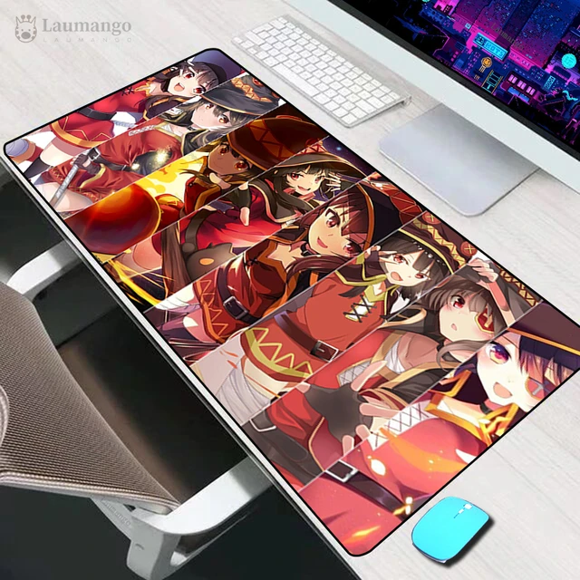 Tapis de souris Konosuba Megumin Anime, clavier, polymères de bureau,  ordinateur portable Gamer, accessoires de jeu, Varmilo - AliExpress