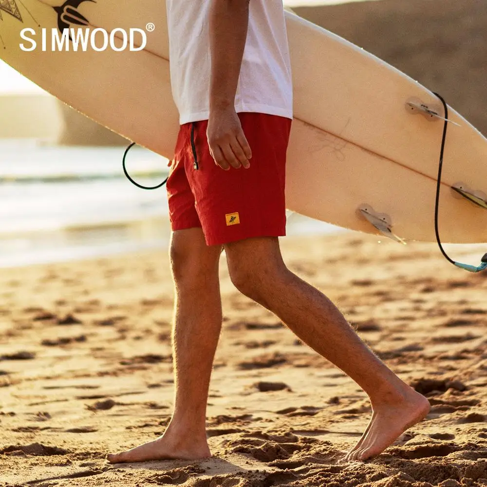 Шорты SIMWOOD SJ150166 мужские пляжные модные тонкие высококачественные повседневные