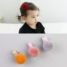 Стиль, Южная Корея, меховые Бальные заколки для малышей, все края в комплекте, заколки с боковым зажимом для девочек, корейский стиль, зимняя пушистая головная повязка
