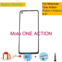 Для Motorola Moto ONE Action XT2013-1 XT2013 сенсорный экран передняя внешняя стеклянная панель объектив для Moto One ACTION ЖК Передняя Замена