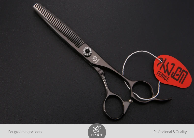 Fenice 6,5 дюймов Профессиональный грумминг ножницы для собак филировочные ножницы для домашних животных для стрижки волос Истончение 35% JP440C