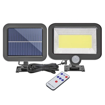 

LED Solar Wall Light Remote Control Human Motion Sensor Outdoor Garden Yard Lamp LED Spot Light Garden Path Wall Light