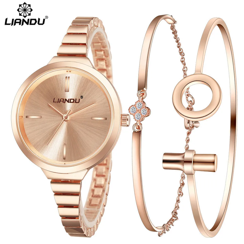 

Liandu Fashionable Temperament Ladies Watches Watch Women Wrist Watch Fashion Simple Stainless Steel Watch Women Quartz Watch Q3