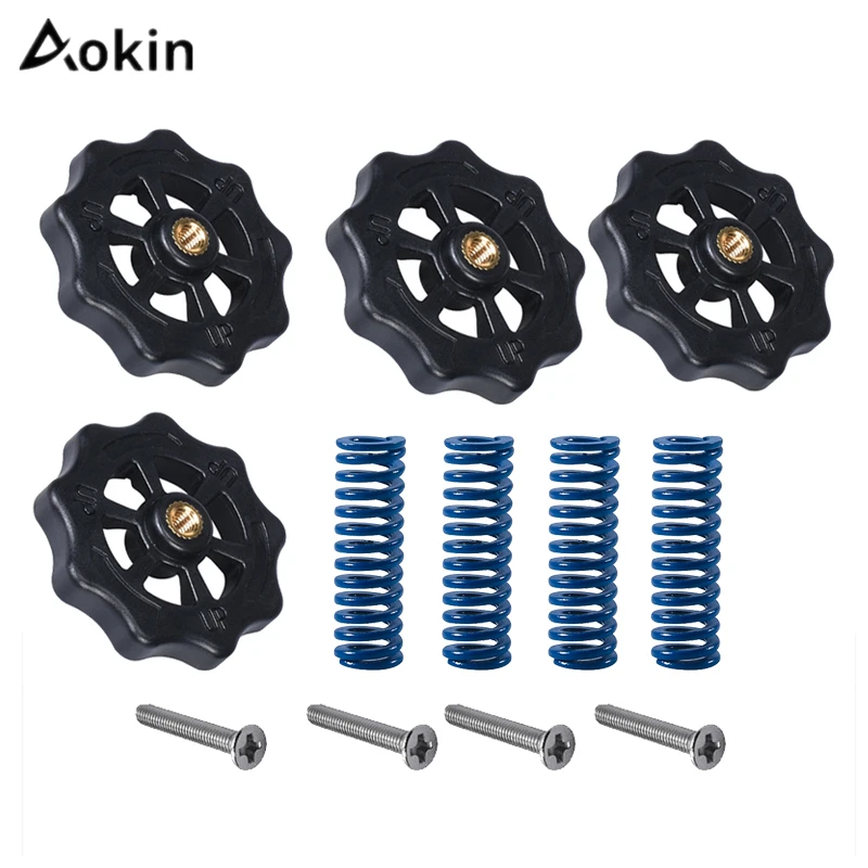 4PCS 3D Printer Accessories CR10 Hot Bed Leveling Nut Ender3 Hand Screw Nut Scre