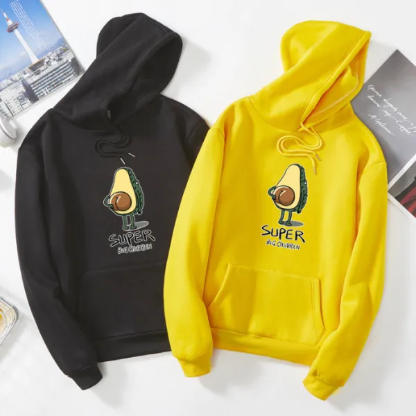 Women Hoodies Letter Avocado Hoodies Hoody Long Sleeve Hoodie Casual Pullover Sweatshirt Harajuku with Pocket Sudadera Mujer Women Hoodies Letter Avocado Hoodies Hoody Long Sleeve Hoodie Casual Pullover Sweatshirt Harajuku with Pocket Sudadera Mujer