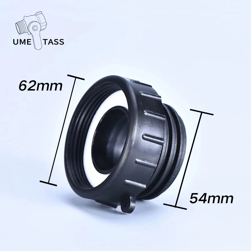 Tank-Adapter Schutz-Valve Water-Tank-Connector IBC 62mm Garden Teeth for 54mm Coarse