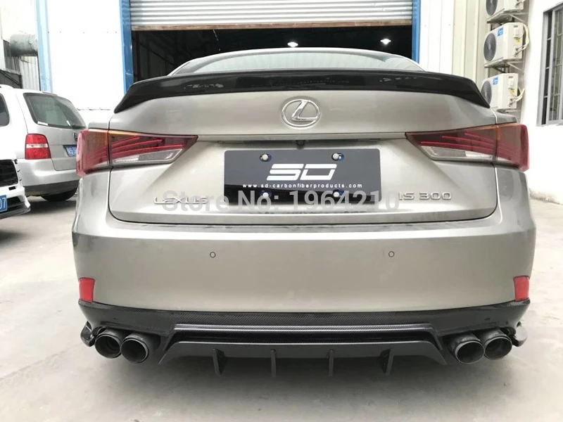 Для Lexus IS200 IS250 IS350 IS300 AWD/IS200T- углеродное волокно задний спойлер на крышу задний багажник губы Багажник крыло автомобильные аксессуары