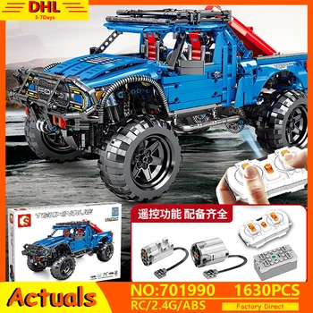 

MOC Technic Series The Forded Mustanged F-150 Raptor Pickup Truck Model Building Blocks Bricks Fit Lepining 75875 Toys Kids Gift