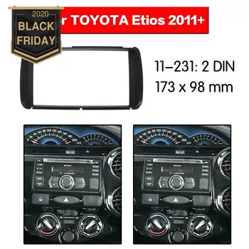 

Stereo Panel Plate Car Radio Fascia Surround For TOYOTA Etios 2011+ Refitting Frame Dash Kit