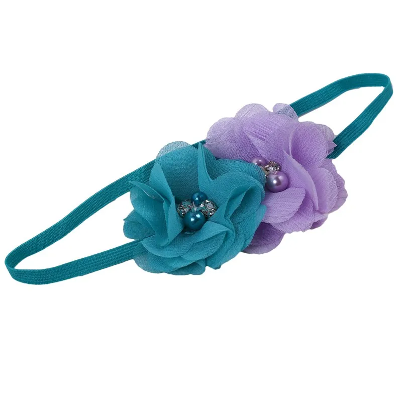New Newborn Baby Girls Tutu Skirt Headband Set Chiffon Flower Hairband Infant Toddler Lace Band Photography Prop