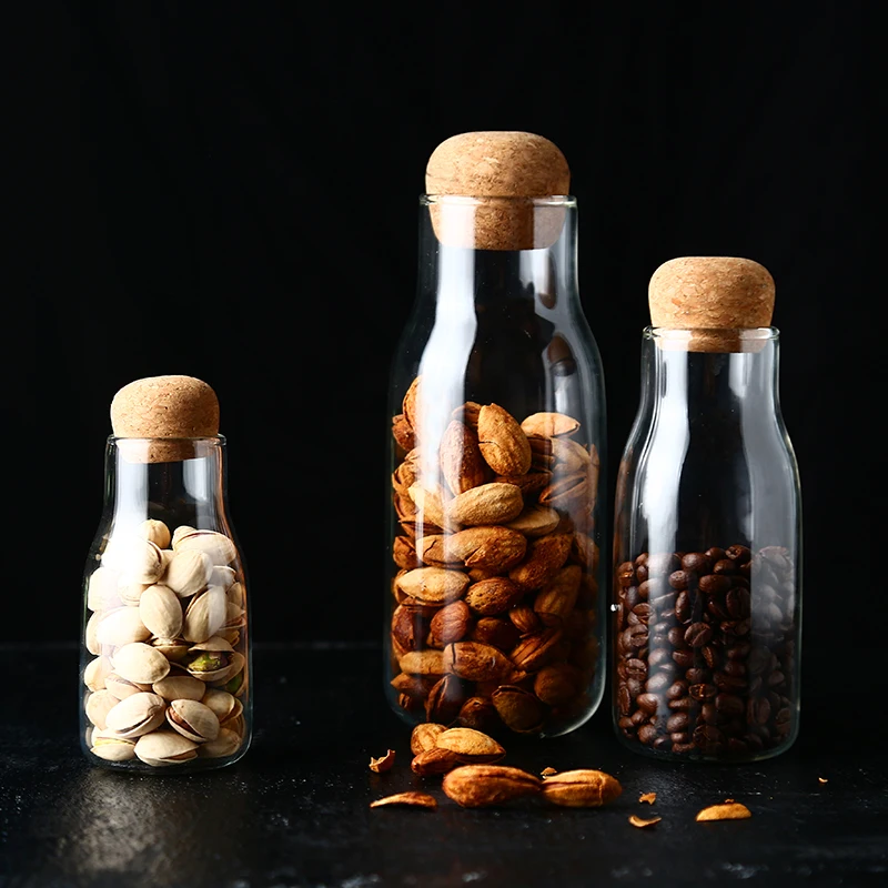 В японском стиле пробка герметичная банка стеклянный прозрачный чай может