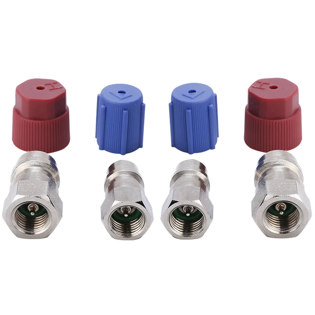 Conversion Adapter Connector R12 To R134A With Cap Metal Car