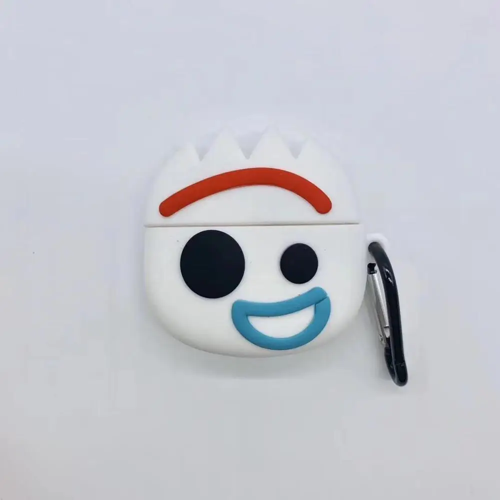 Японский мультфильм милый 3D вилка кукла силиконовый мягкий Bluetooth беспроводной Чехол для наушников для Apple AirPods pro 3 для AirPods 1 2 крышка - Цвет: pro3