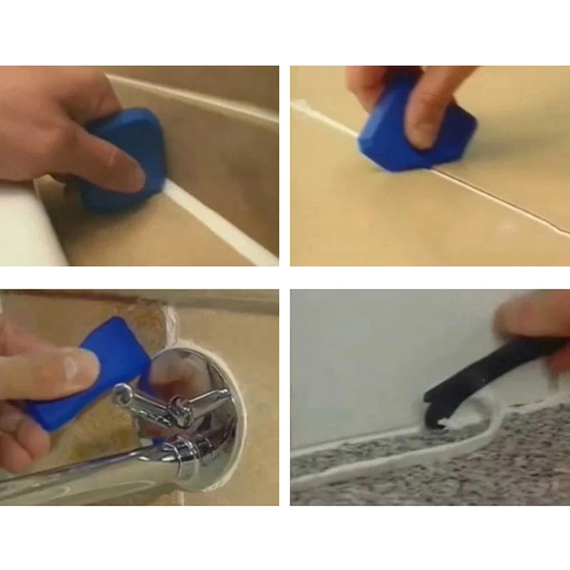 4Pcs Joint Sealant Silicone Grout Caulk Tool Set Remover Scraper Applicator Kits
