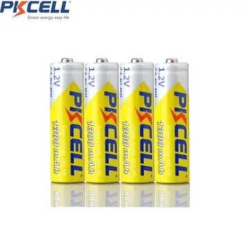 

2/4PC X PKCELL 1.2V NIMH AA Rechargeable Battery NI-MH AA Battery 1300mAh 1.2 Volt 2A Batteries Batteria Batterias