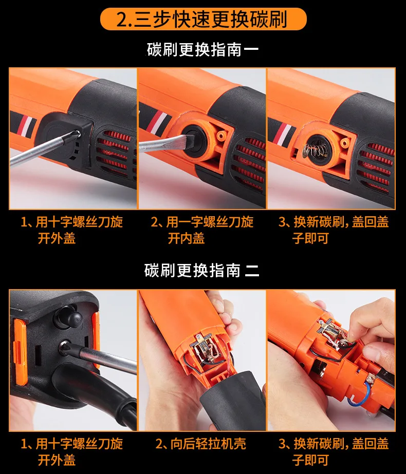 Lypeh Grinding Machine Multi-functional Household Angle Grinder Polishing Machine Hand Mill Small Cutting Machine Hand Wheel Pol