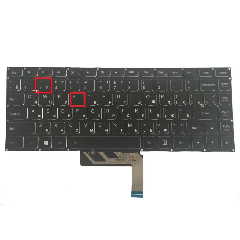 Новая русская клавиатура для ноутбука Lenovo ThinkPad Yoga 4 PRO 900 RU с подсветкой|russian laptop