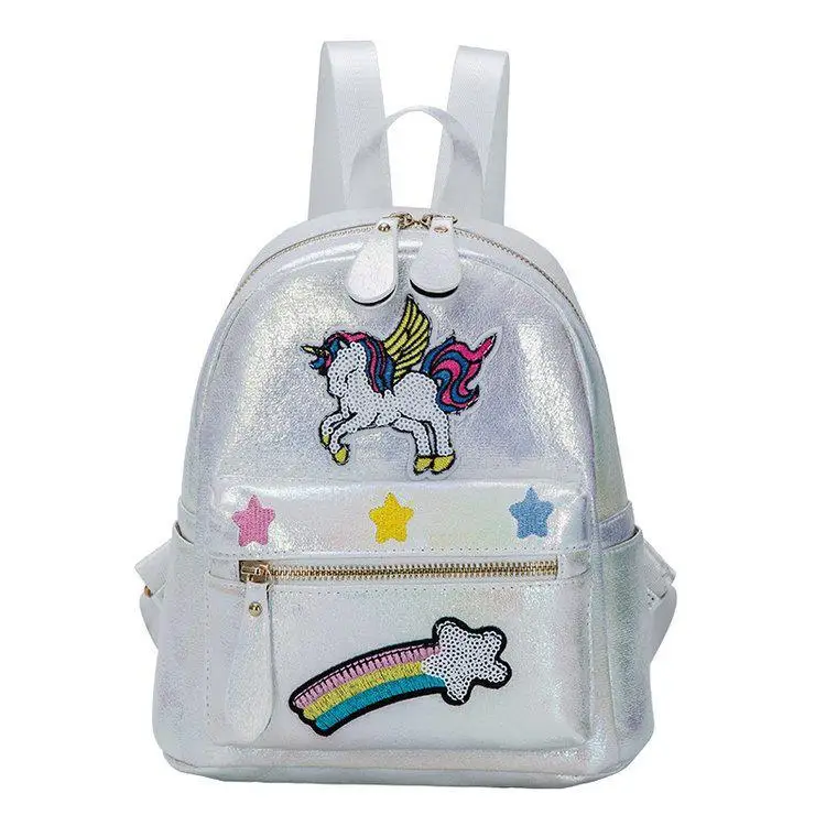 Детский рюкзак для девочек голографические школьные рюкзаки для девочек школьные сумки детские рюкзаки Лазерная школьная сумка Mochila Infantil - Цвет: bai se