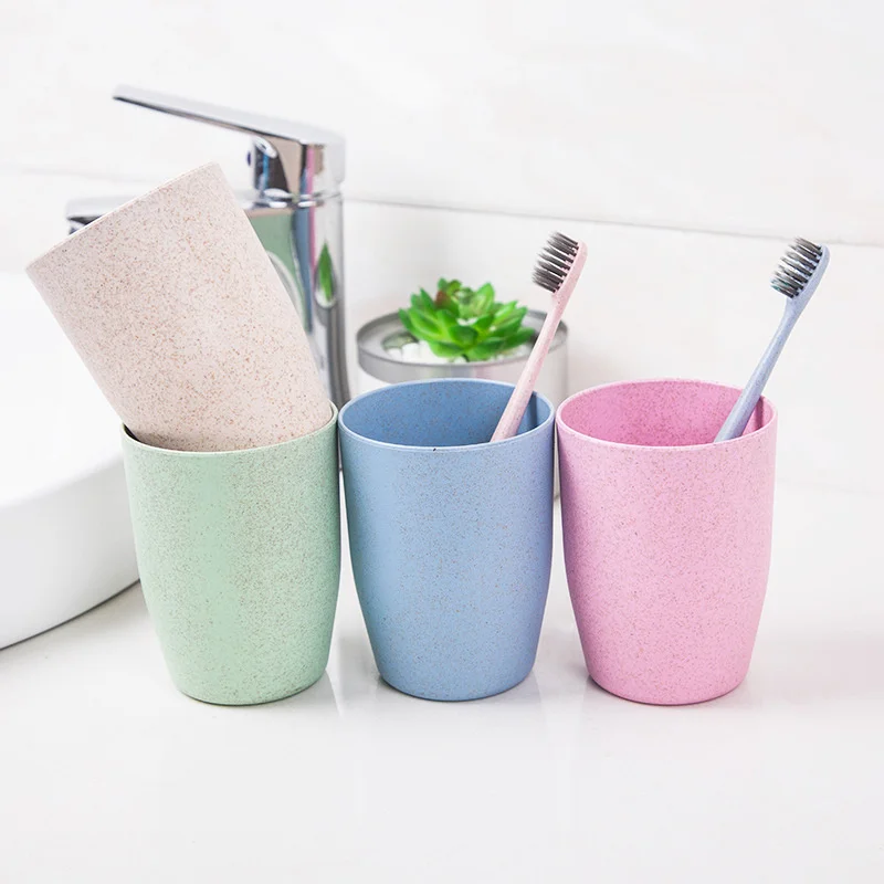 

Eco-friendly Unbreakable Reusable Drinking Cup for Adult(12 OZ), Wheat Straw Biodegradable Healthy Tumbler Set 5-Multicolor