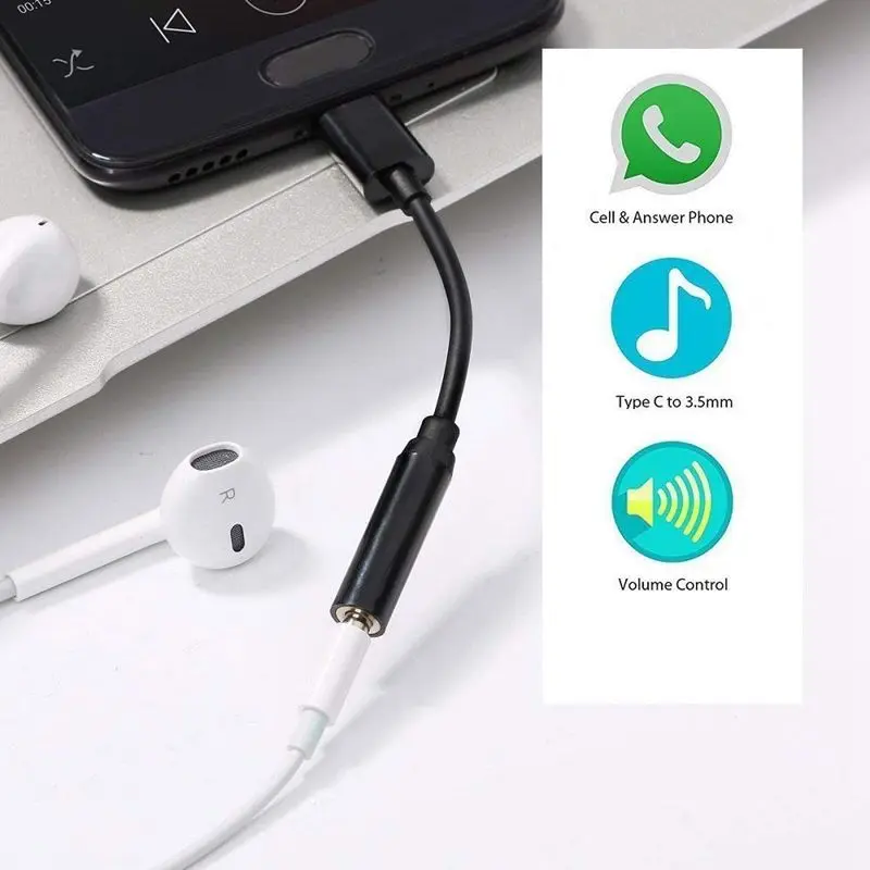 Кабель Переходник USB C на 3 5 мм разъем для наушников/разъем наушников кабель