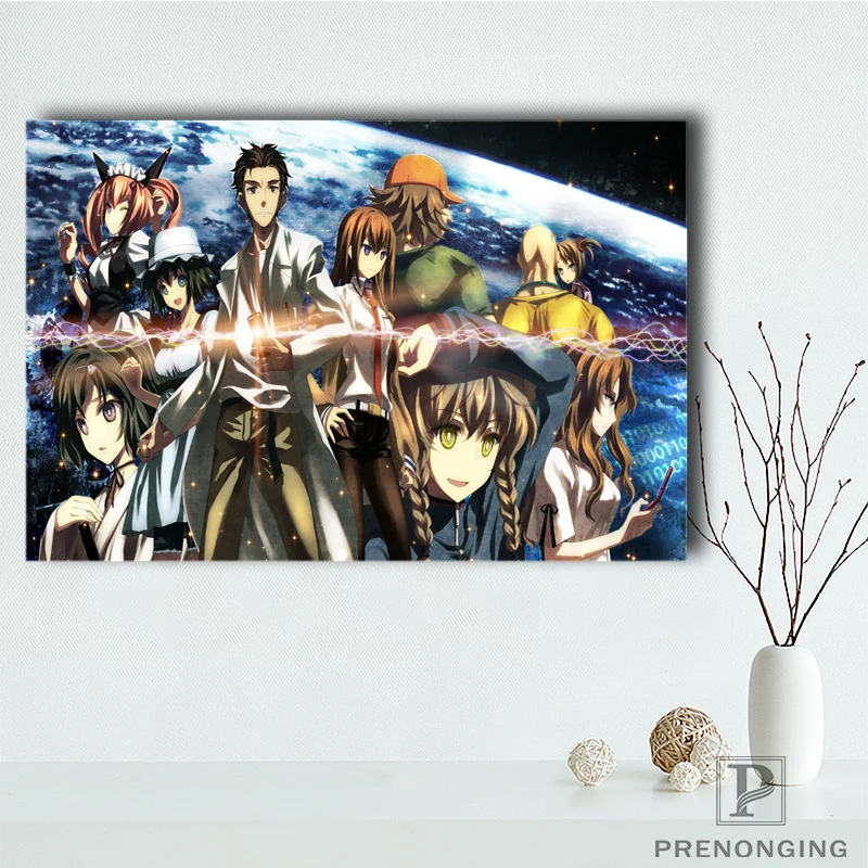 E 627l40 Custom Steins Gate Canvas Painting Wall Silk Poster Cloth Print Diy Fabric Poster 191216 26 Silk Poster Poster Clothfabric Posters Aliexpress