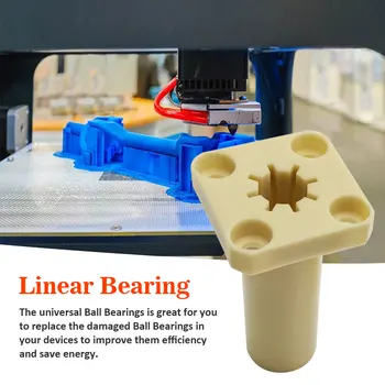 

Bushing Professional 3D Printers Home Office CNC Machine Universal DIY Long Square Type Solid Polymer Shaft Linear Bearing