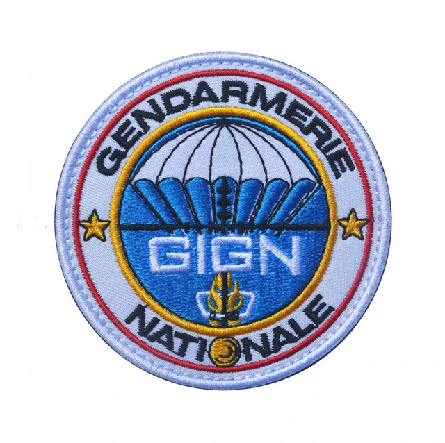 GIGN-Patchs de Gendarmerie Nationale BRI Française, Broderie Militaire,  DulTecarmband, Crochet Arrière pour Veste - AliExpress