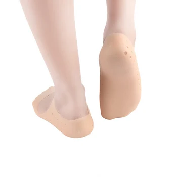 

1 Pair Anti-cracking Silicone Socks Moisturizing Boots Arch Support SPA Foot Protection Insert Gel Insole Foot Protector