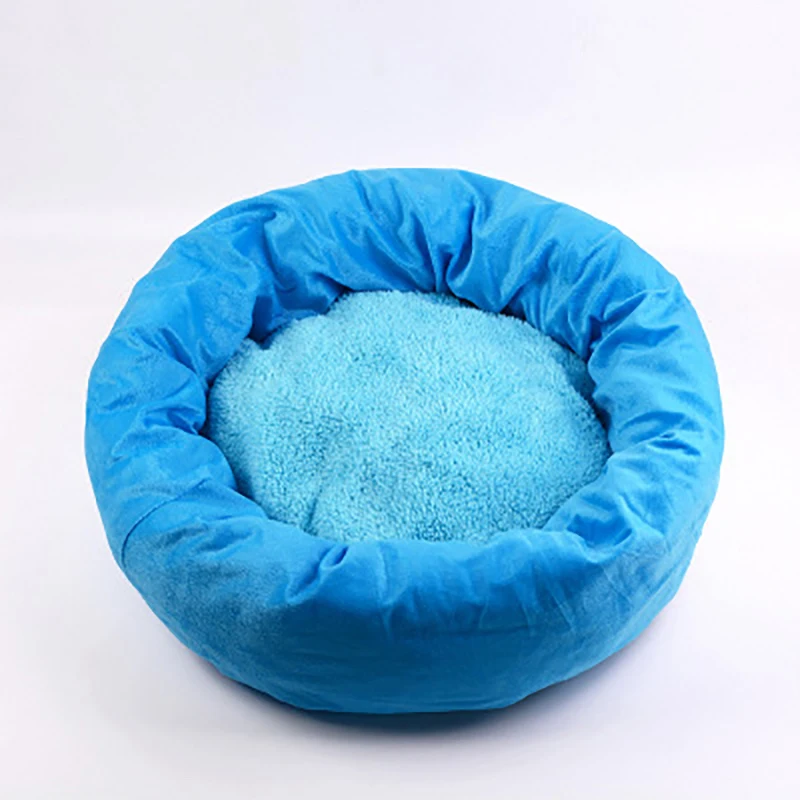Кошка дом для собак кровать для домашних животных спальный котенок лежанки для кошек коврики серые товары для домашних животных спальный мешок дышащий тёплый зимний для спящие Коты - Цвет: Blue