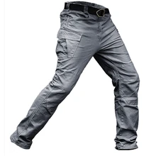 Из эластичной ткани на хлопковой основе мужские брюки, тактические много карманов Военная Униформа городских женская обувь для путешествий на открытом воздухе рабочие брюки Для мужчин Уличная Брюки карго