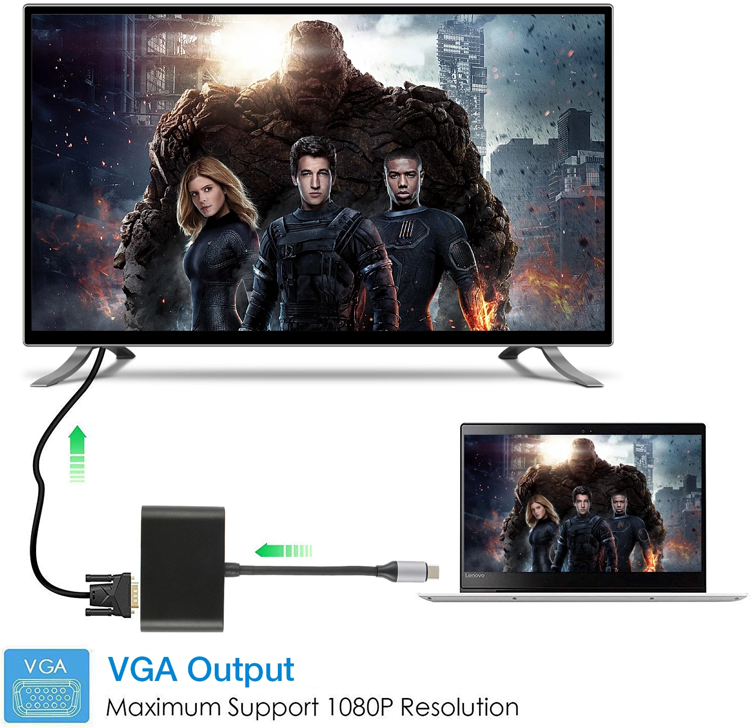AMKLE usb type C концентратор USB адаптер HDMI VGA 3 1 Видео комбинированный 4K видео Thunderbolt